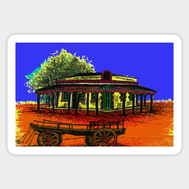 Birdsville Pub Sticker by ROB51